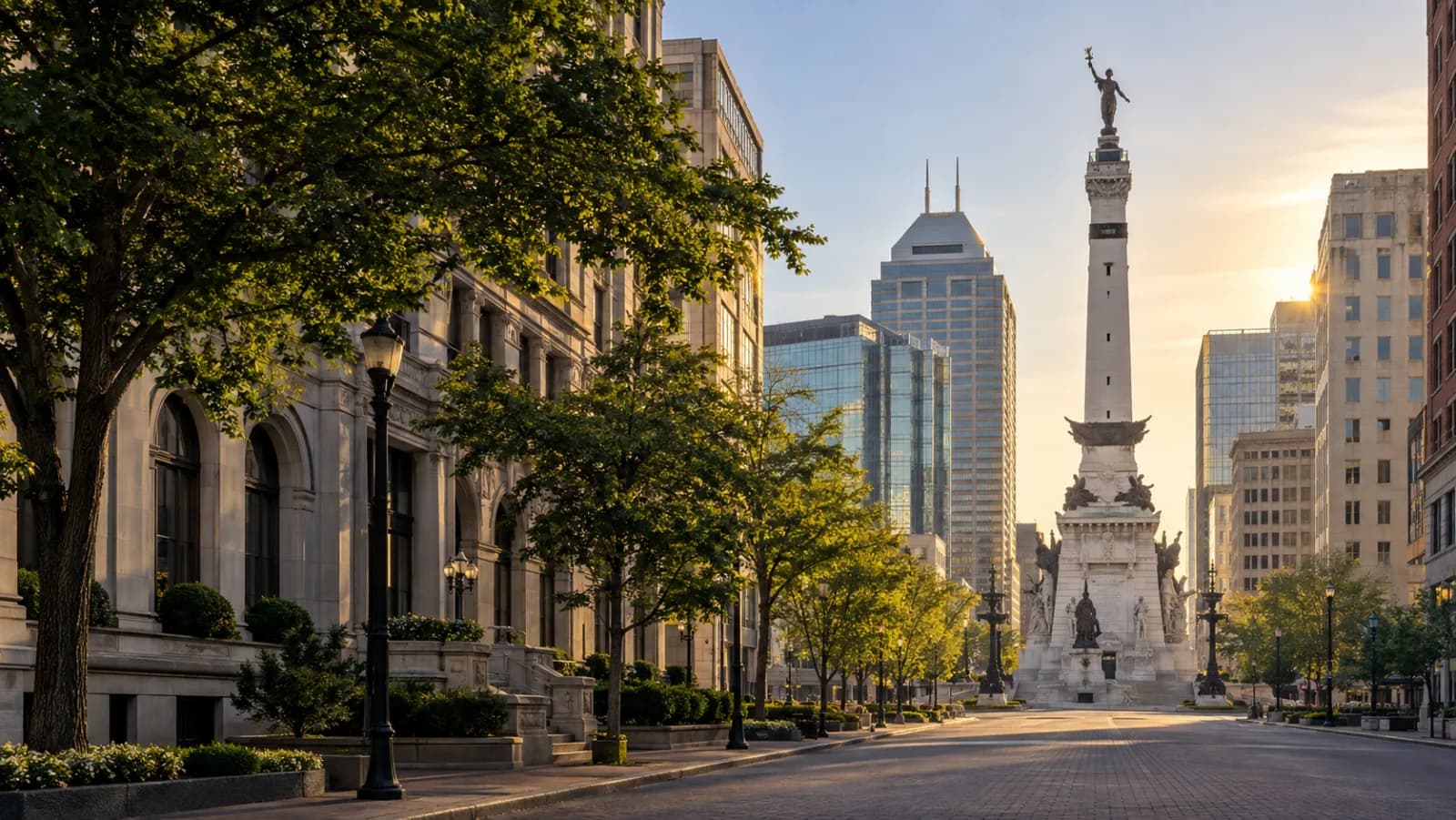 Representative view of Indianapolis, Indiana